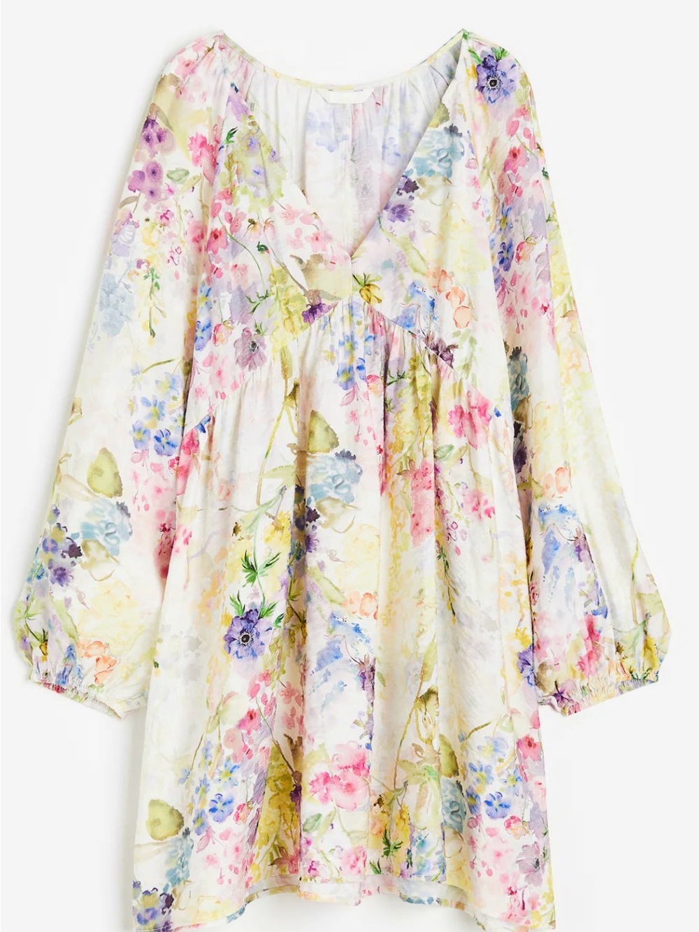 H&M A Line Floral Short Dress
